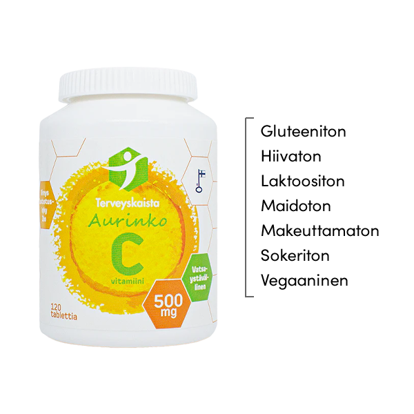 Aurinko C 500 mg VATSAYSTÄVÄLLINEN