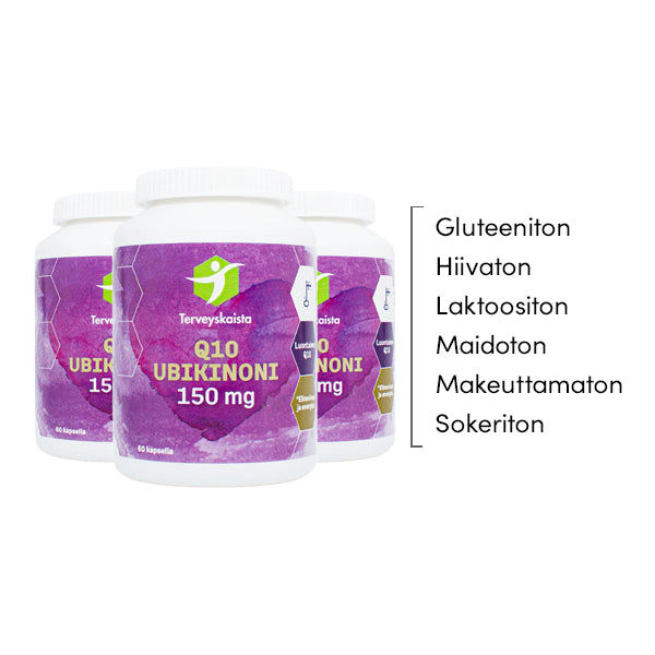 Ubikinoni 150 mg 3 kpl PAKETTITARJOUS!