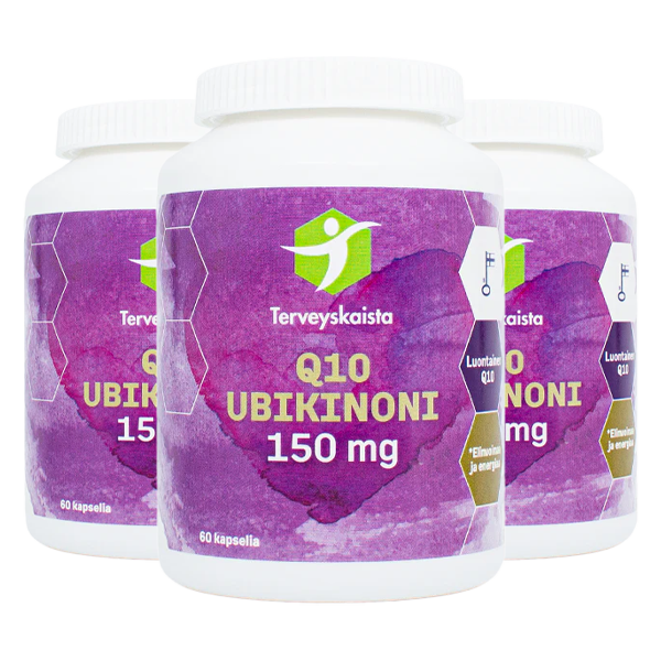 Ubikinoni 150 mg 3 kpl PAKETTITARJOUS!