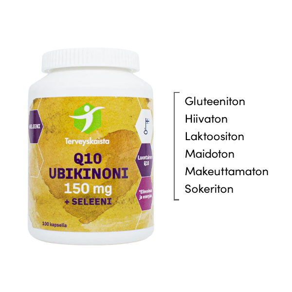 Ubikinoni 150 mg + seleeni + C-vitamiini